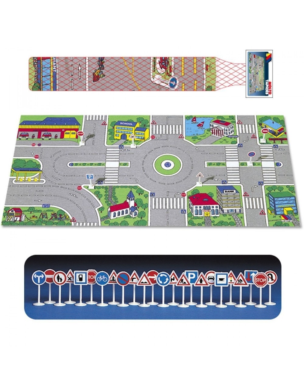 Alfombra de Juego Ciudad 124x60 cm