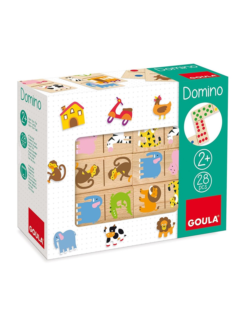 Dominó de madera - Zoo