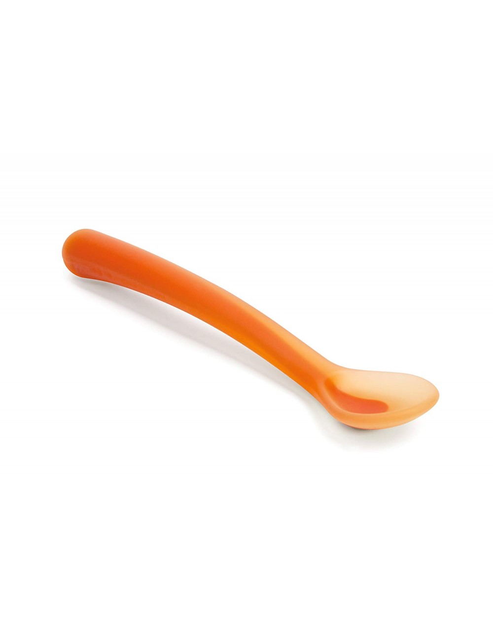 Cuchara de silicona naranja