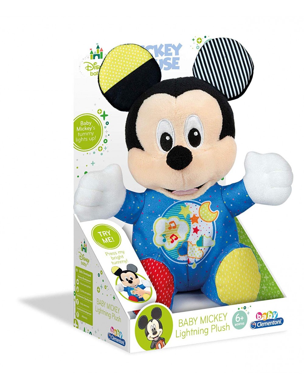 Peluche Baby Mickey Clementoni Lightin Plush