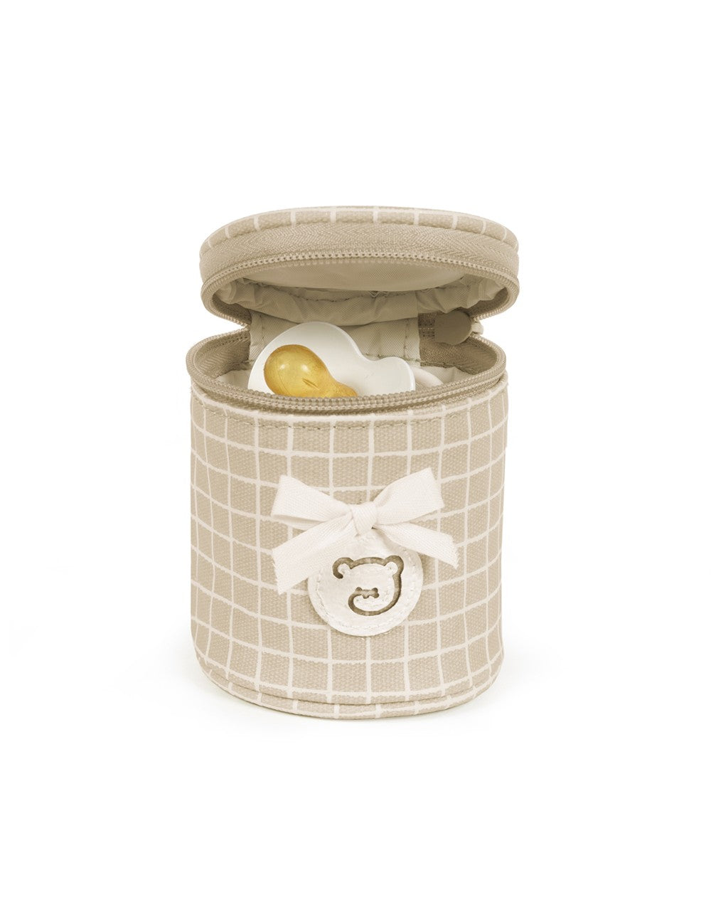 Pacifier Holder Pasito Pasito Miel Beige