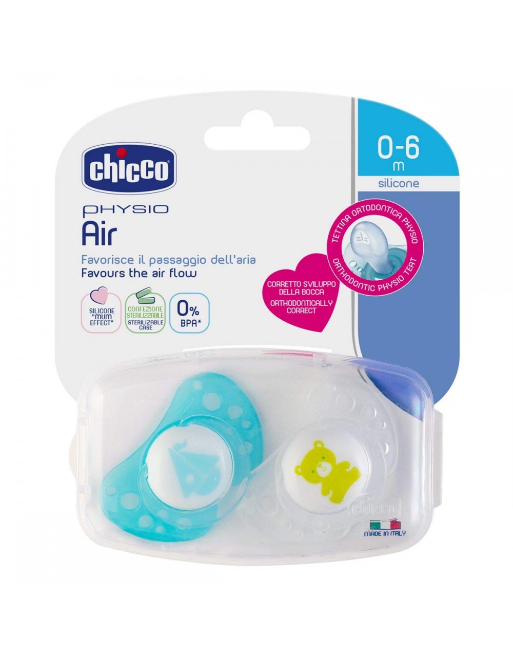 Chicco Physio Air Silicona 0-6 Barco