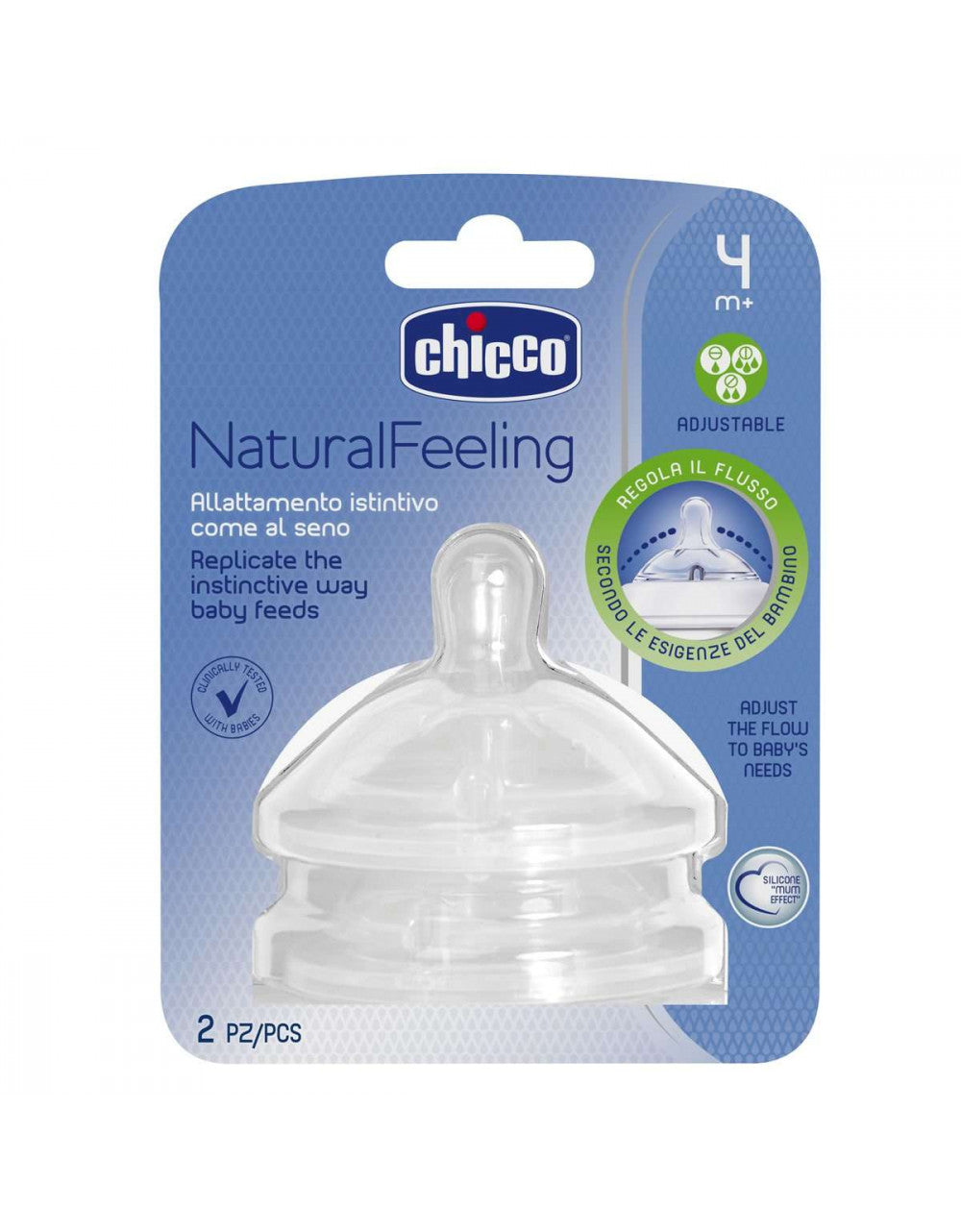 Tetina Chicco NaturalFeeling 4m+ Flujo Regulable