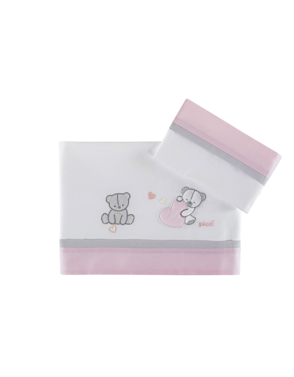 Juego de sábanas para cuna Picci Amelie Rosa
