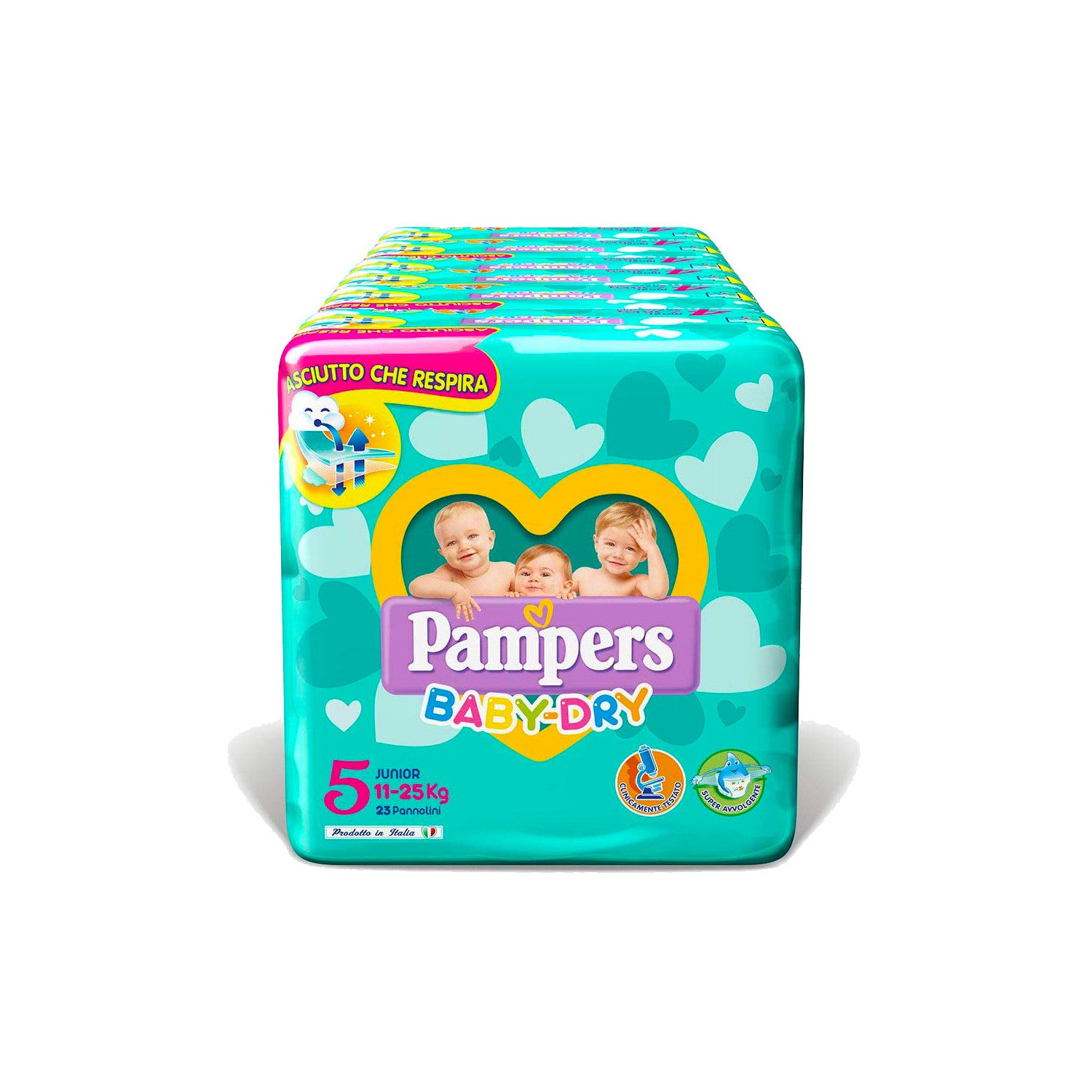 Pañales Pampers Baby Dry Talla 5 - 128 pañales