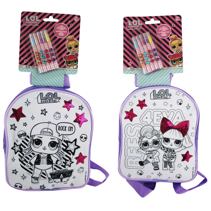 Mochila para colorear LOL