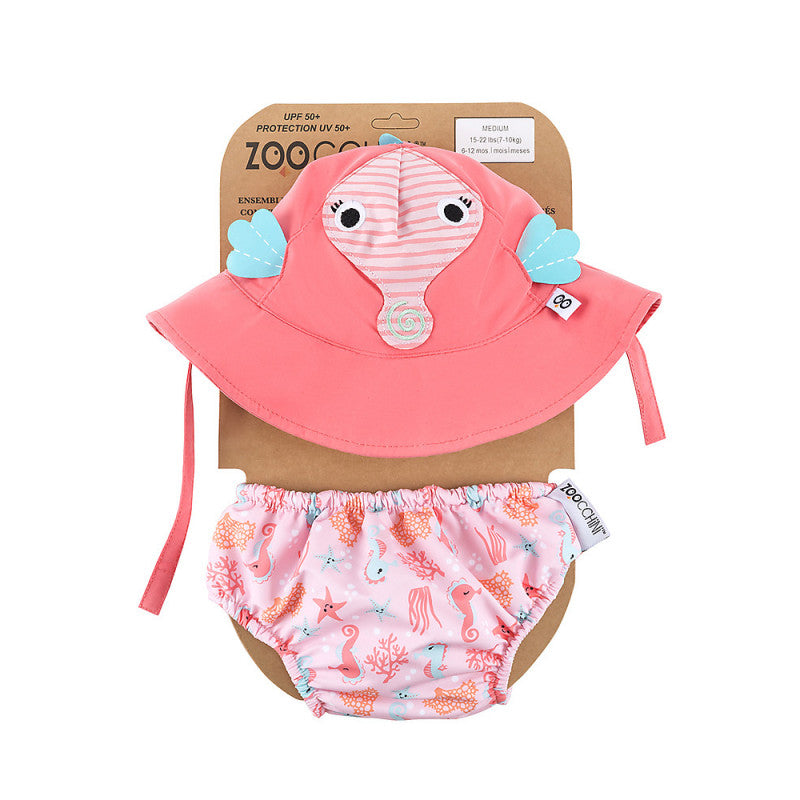 Traje de Baño Reductor y Sombrero - Caballito de Mar