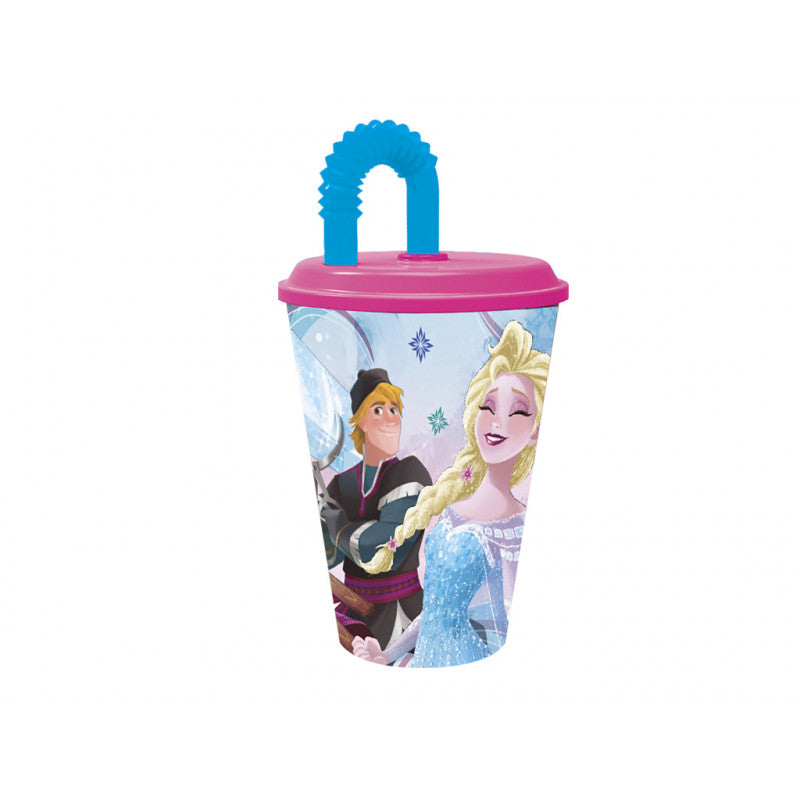 Vaso con pajita Frozen