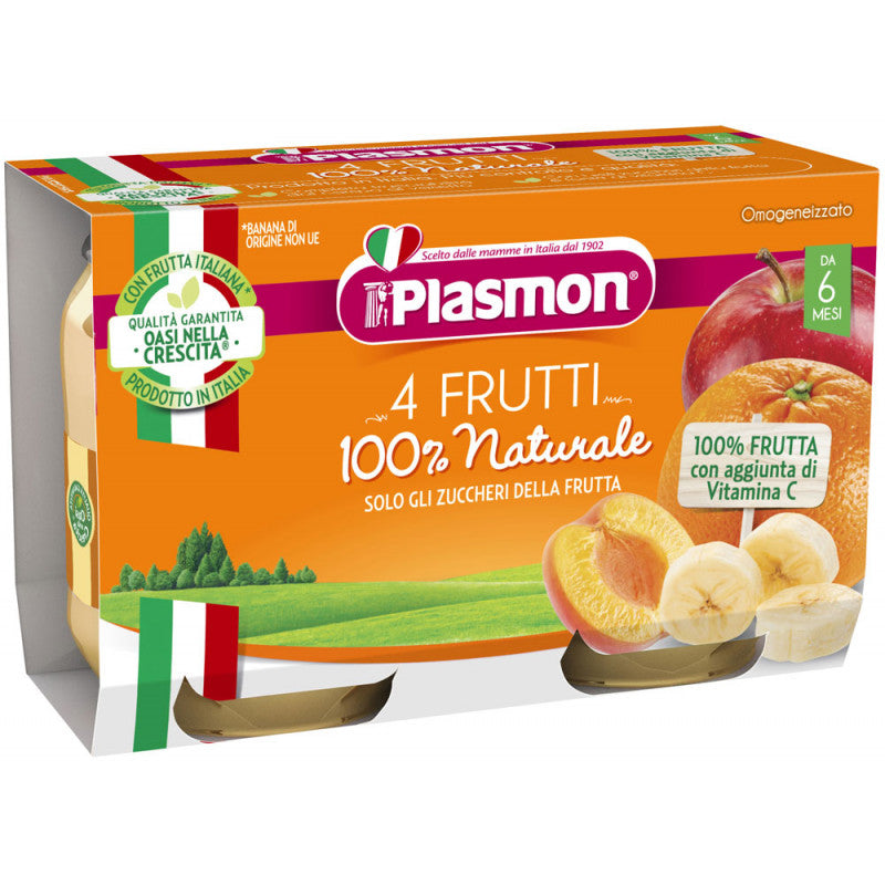 Homogeneizado 4 Frutas Plasmon