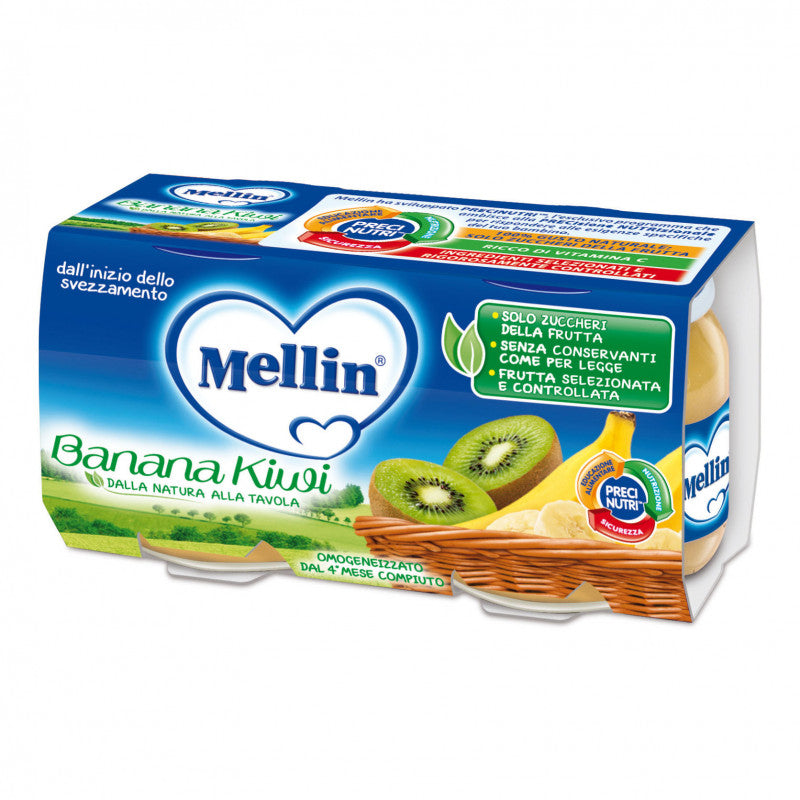 Homogeneizado Plátano Kiwi Mellin - 2 x 100 g