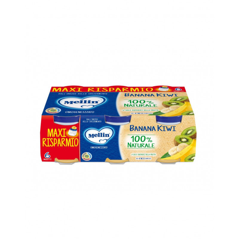 Tarrito Plátano Kiwi Mellin - 6 x 100 g