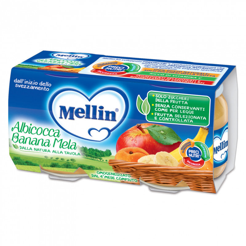 Homogeneizado Albaricoque Plátano Manzana Mellin