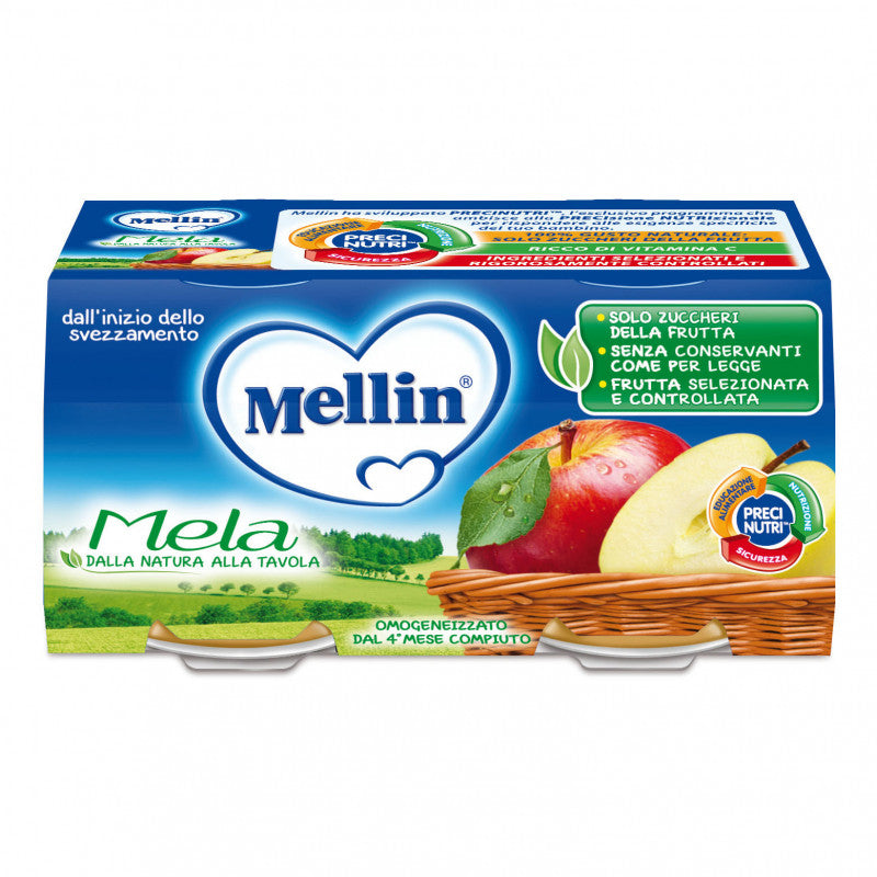 Puré de manzana Mellin