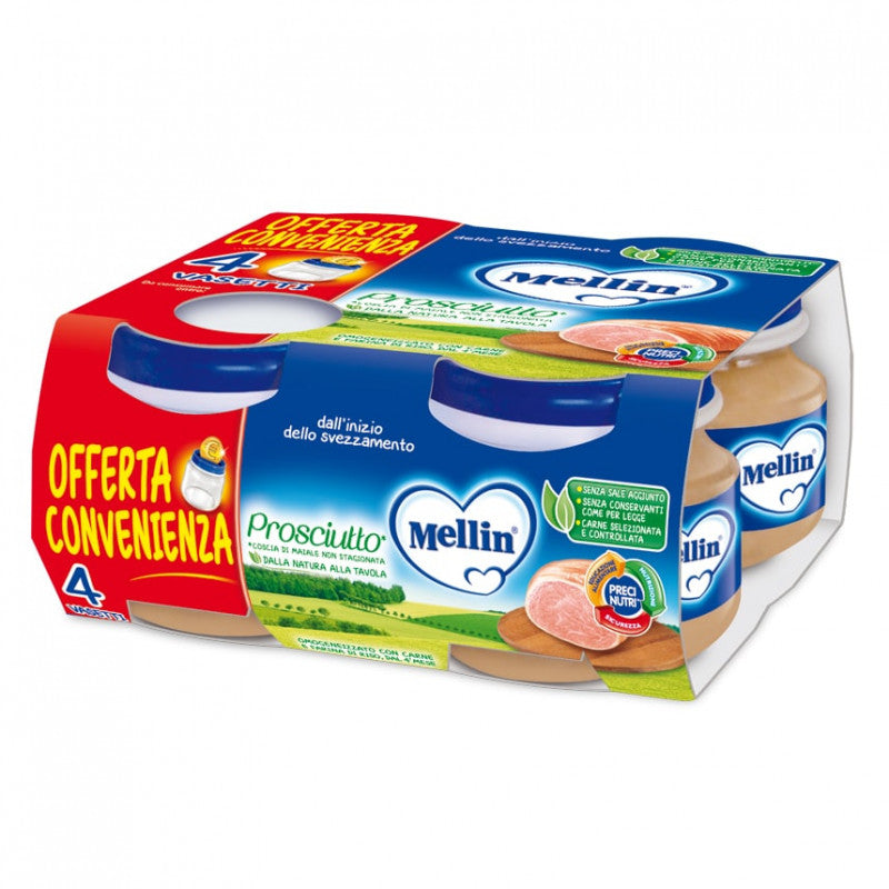 Tarrito Jamón Cocido Mellin - 4 x 80 g
