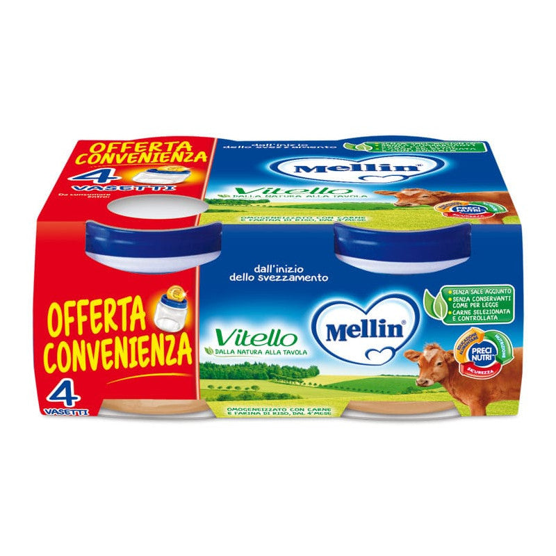 Homogeneizado Ternera Mellin - 4 x 80 g