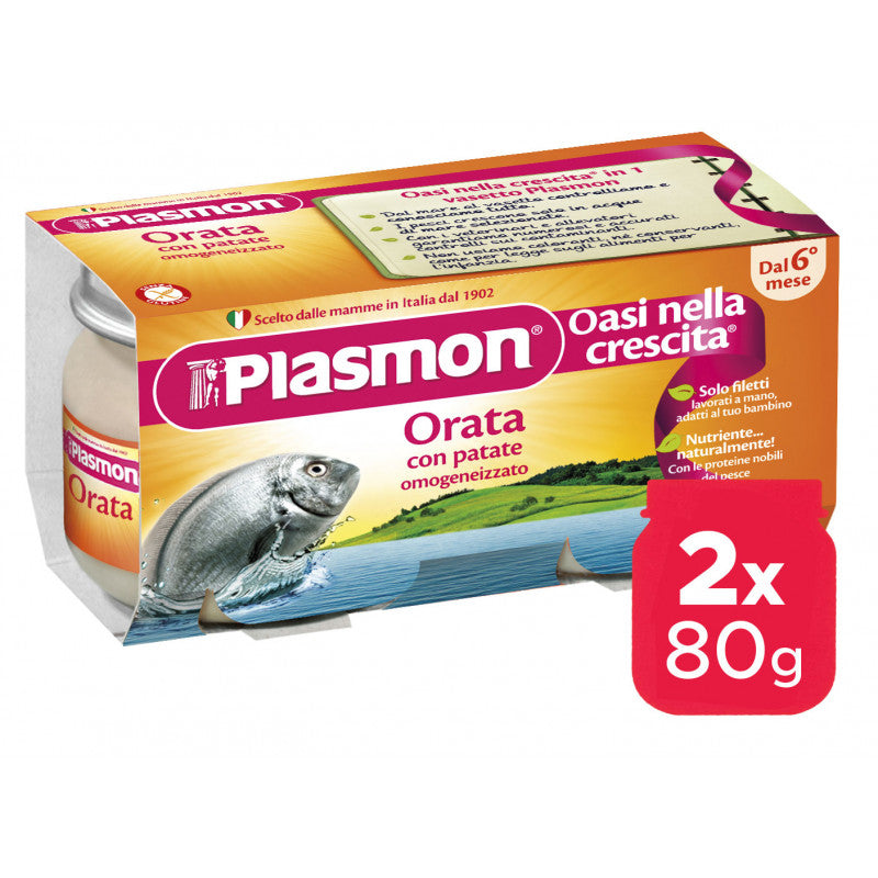Tarrito de dorada Plasmon - 2 x 80 g