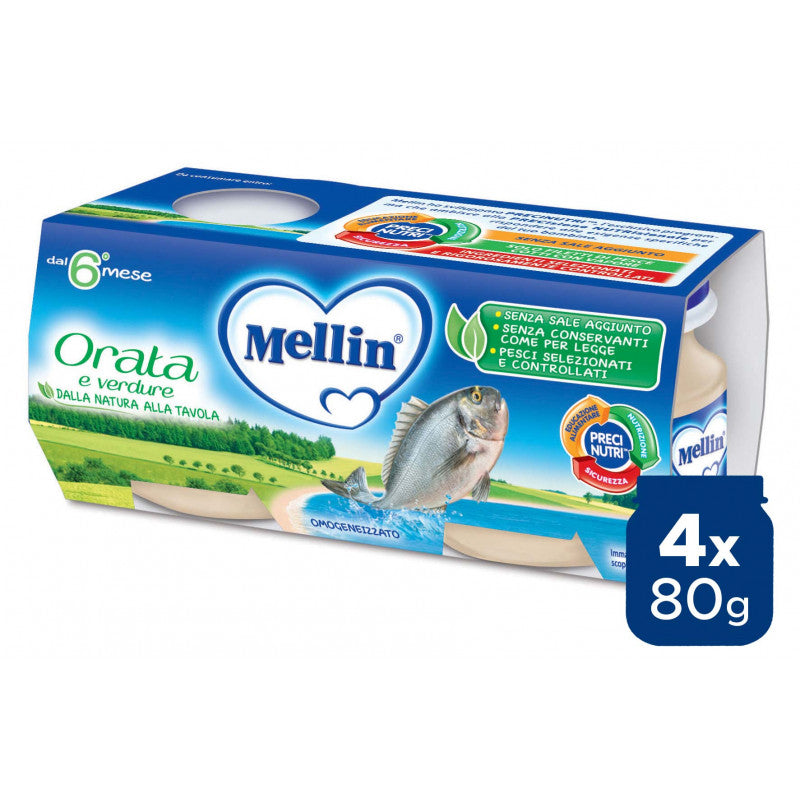 Perca Mellin Homogeneizada - 4 x 80 g