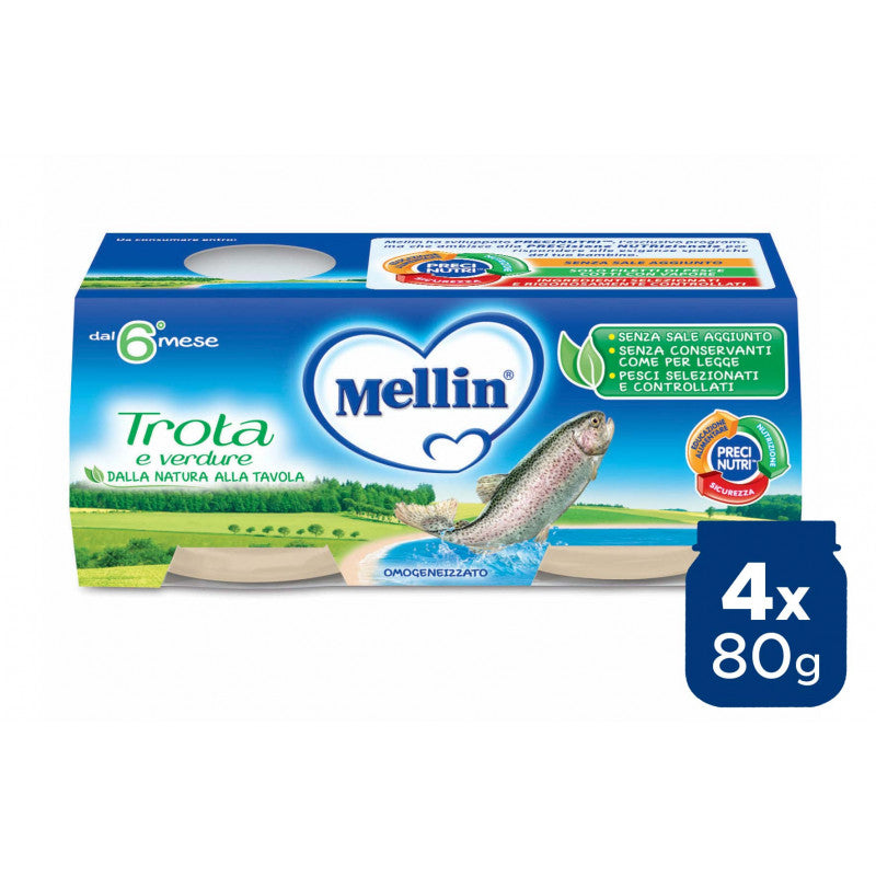Pura de trucha Mellin - 4 x 80 g