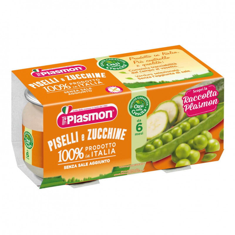 Tarrito de guisantes y calabacín Plasmon