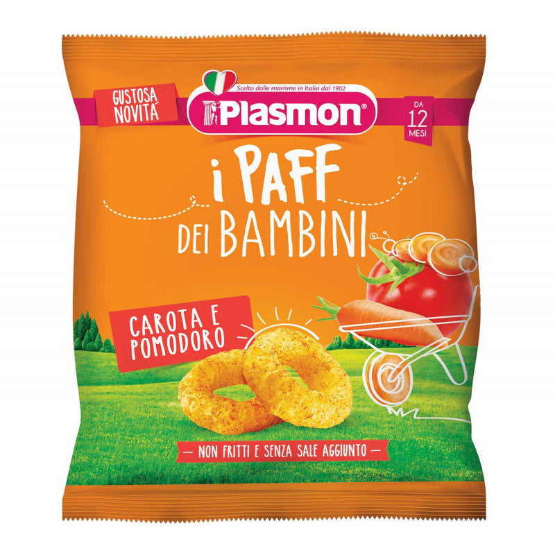 Puffs para bebés Plasmon - Zanahoria y tomate