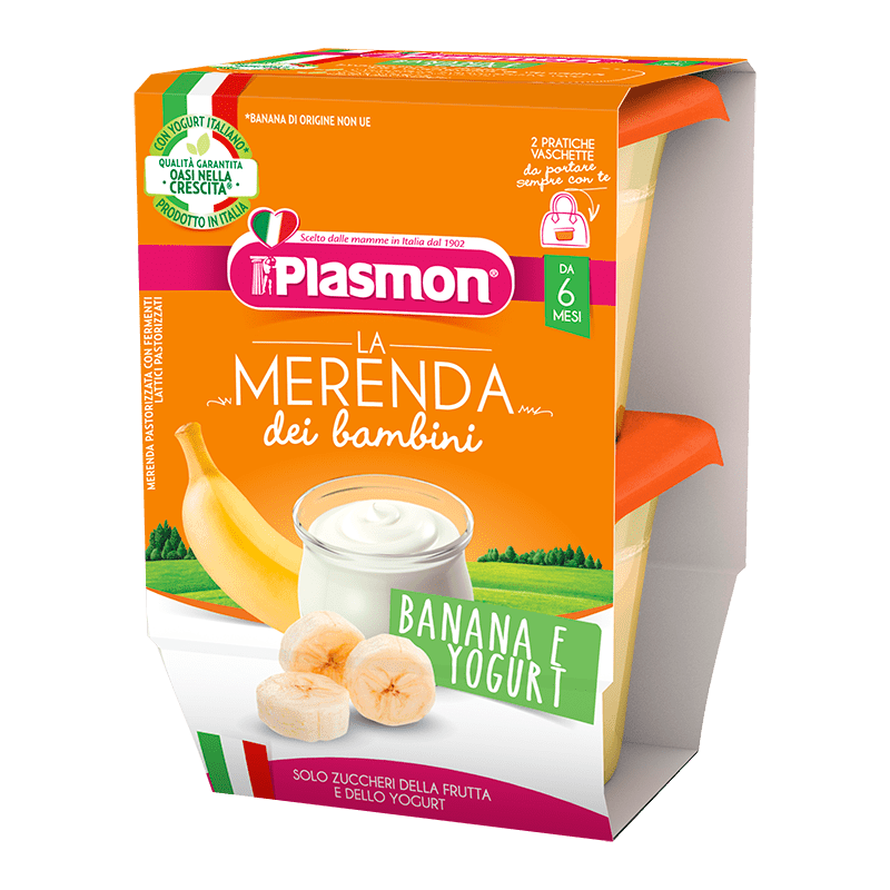 La Merienda de los Niños Plasmon - Plátano y Yogur