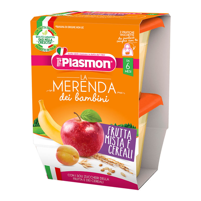 La Merienda de los Niños Plasmon - Fruta Variada y Cereales