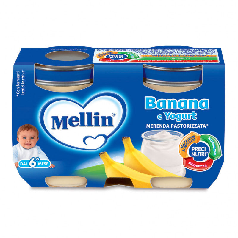 Merienda Mellin - Plátano y Yogur