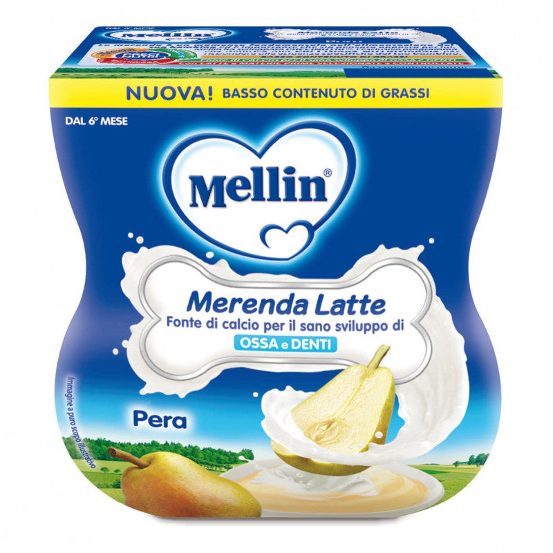 Merienda Leche y Pera Mellin
