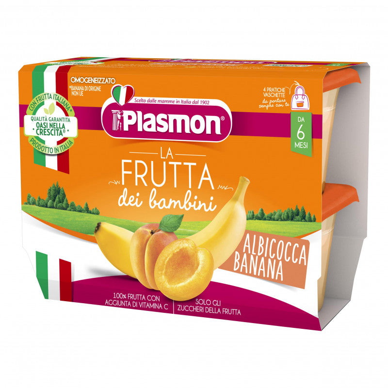 La Fruta de los Niños Plasmon - Albaricoque y Plátano