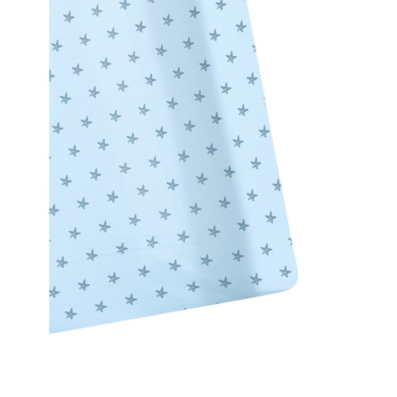 Funda de cambiador de punto de jersey azul claro