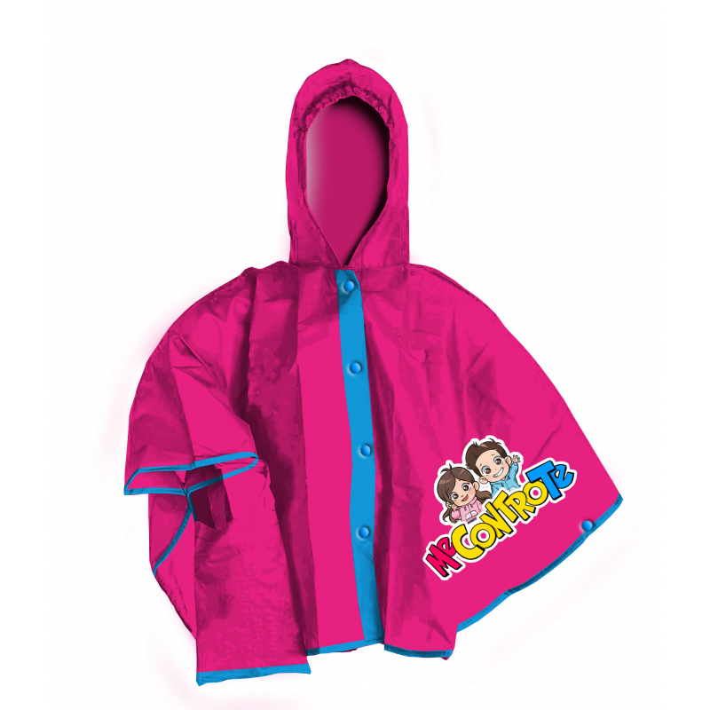 Me Against You Rain Cape - Pink - M