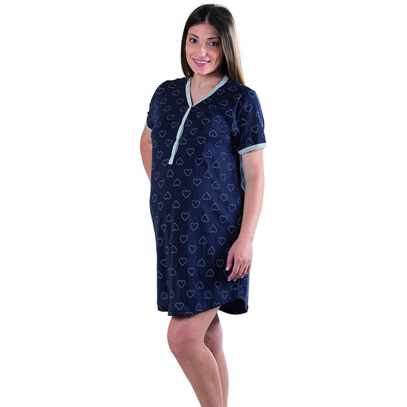 Blue Heart Nightgown
