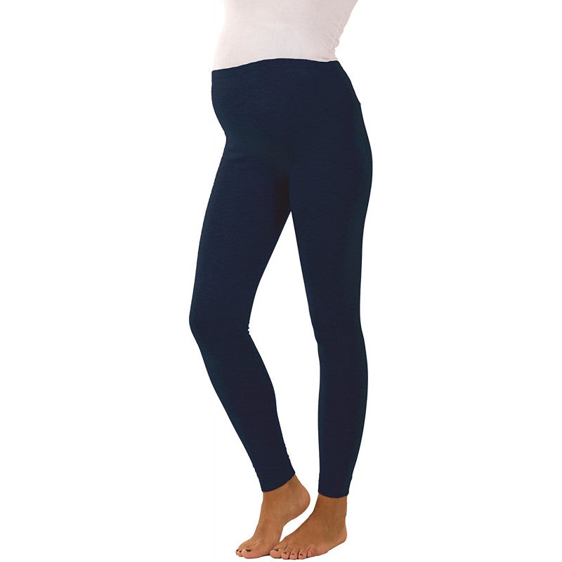 Leggings premamá ajustados, azul