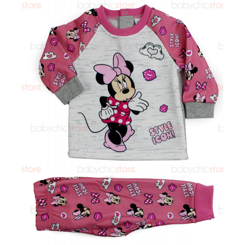 Pelele Bebé Disney Minnie Rosa/Gris - 23 Meses