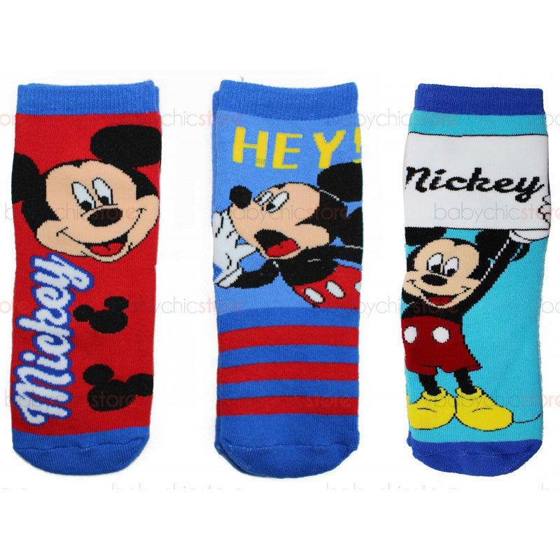 3 Pares Calcetines Antideslizantes Mickey Mouse