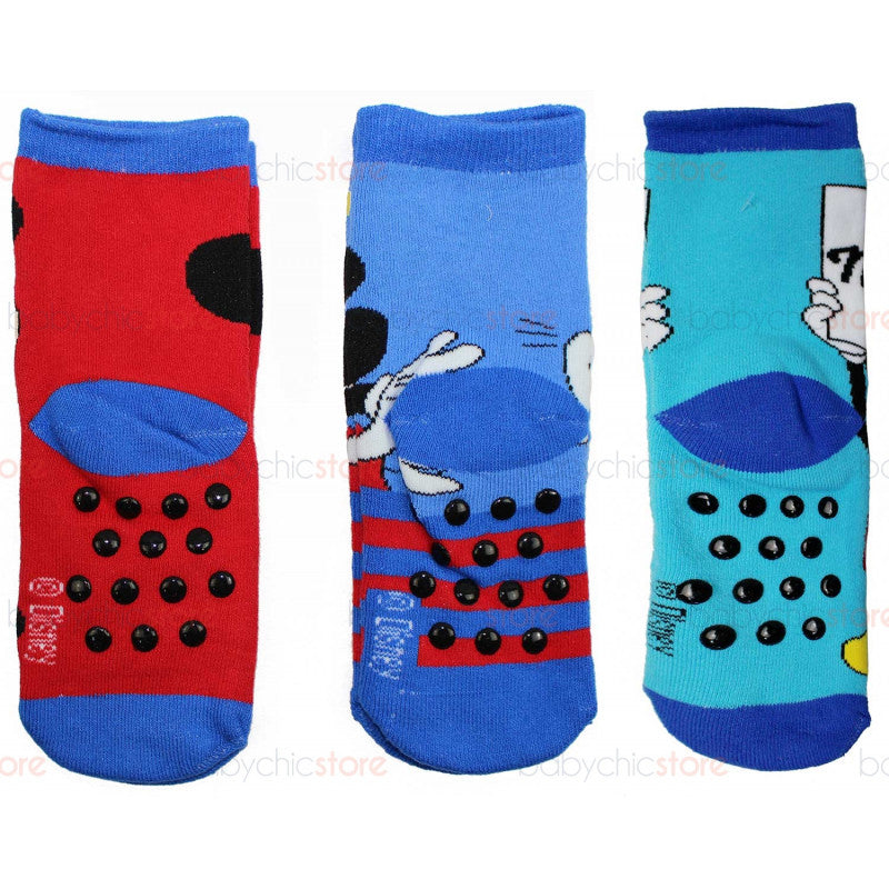 3 Pares Calcetines Antideslizantes Mickey Mouse - 27/30