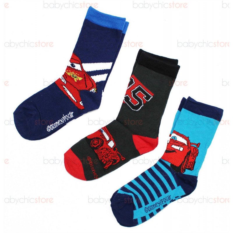 Set of 3 Pairs of Cars Socks - 27/30
