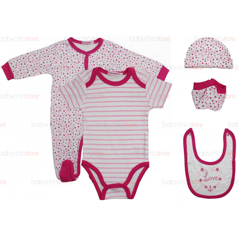 Conjunto completo de body y pelele Love - 9 meses