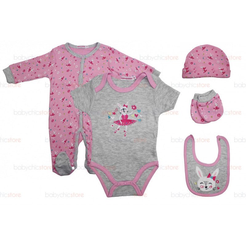 Set completo de body y pelele Rabbit - 6 meses