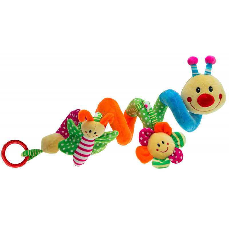 Teething Caterpillar Spiral - Pink