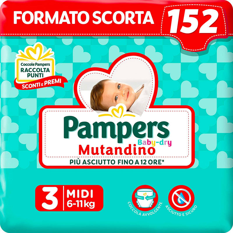 Pampers Baby Dry Pants - Talla 3