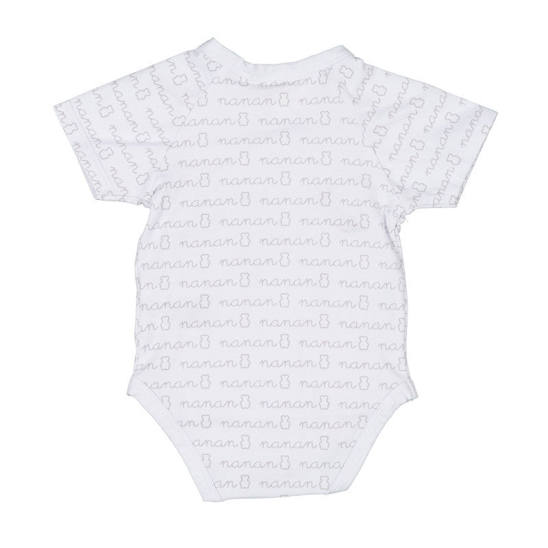 Body Manga Corta Nanan Blanco 0-6 Meses