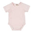 Body de manga corta rosa Nanan - 3 meses