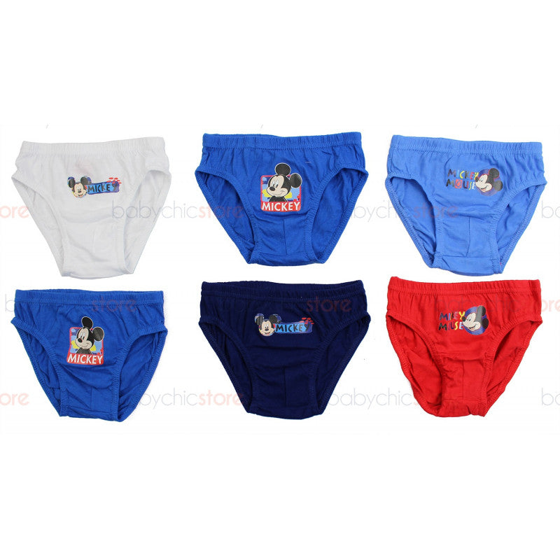 Paquete de 6 calzoncillos de Mickey Mouse - 2/3 años