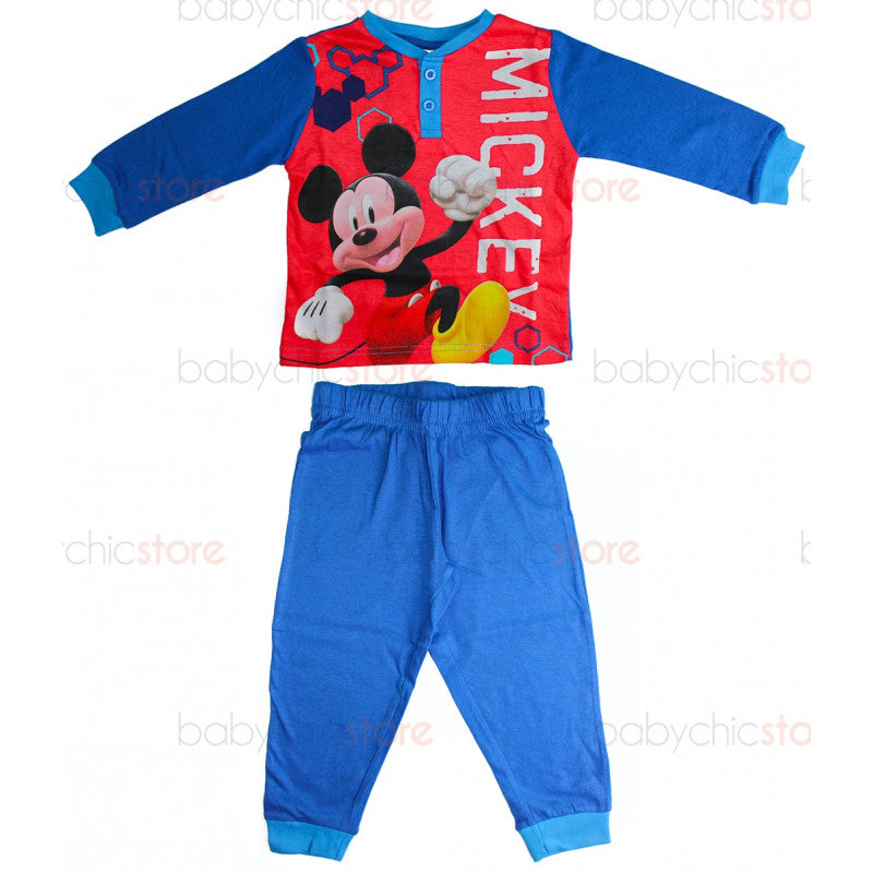 Pijama Primavera/Verano Mickey Rojo - 2 Años
