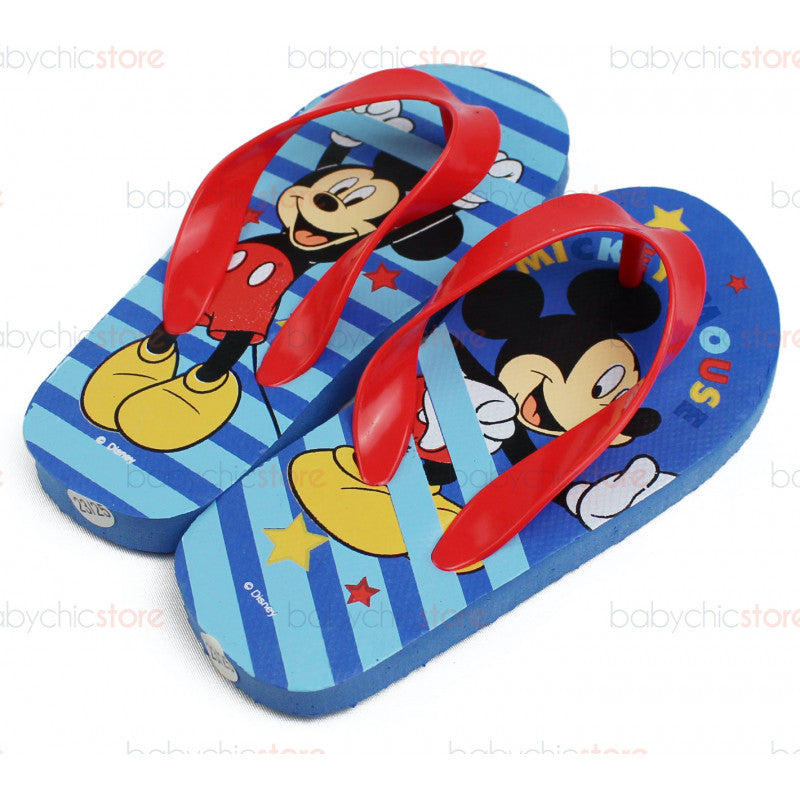 Mickey Mouse Flip-Flops Blue/Red - 28/29
