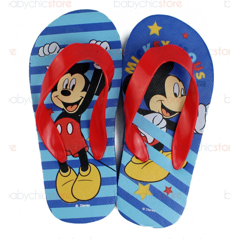 Mickey Mouse Flip-Flops Blue/Red - 28/29
