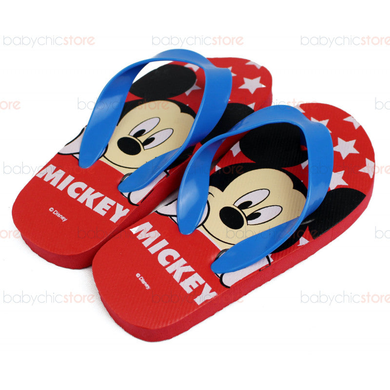 Red Mickey Mouse Flip Flops - 23/25