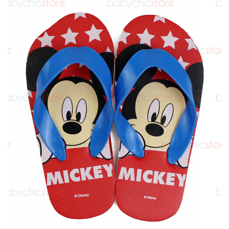 Red Mickey Mouse Flip Flops - 28/30