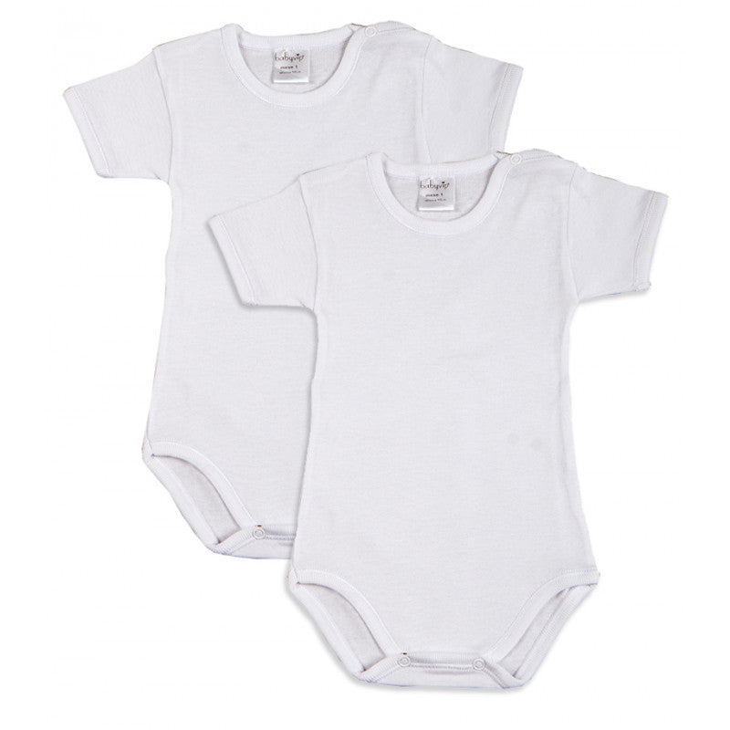 2-Pack Short-Sleeve Baby Bodysuits - 3 Months